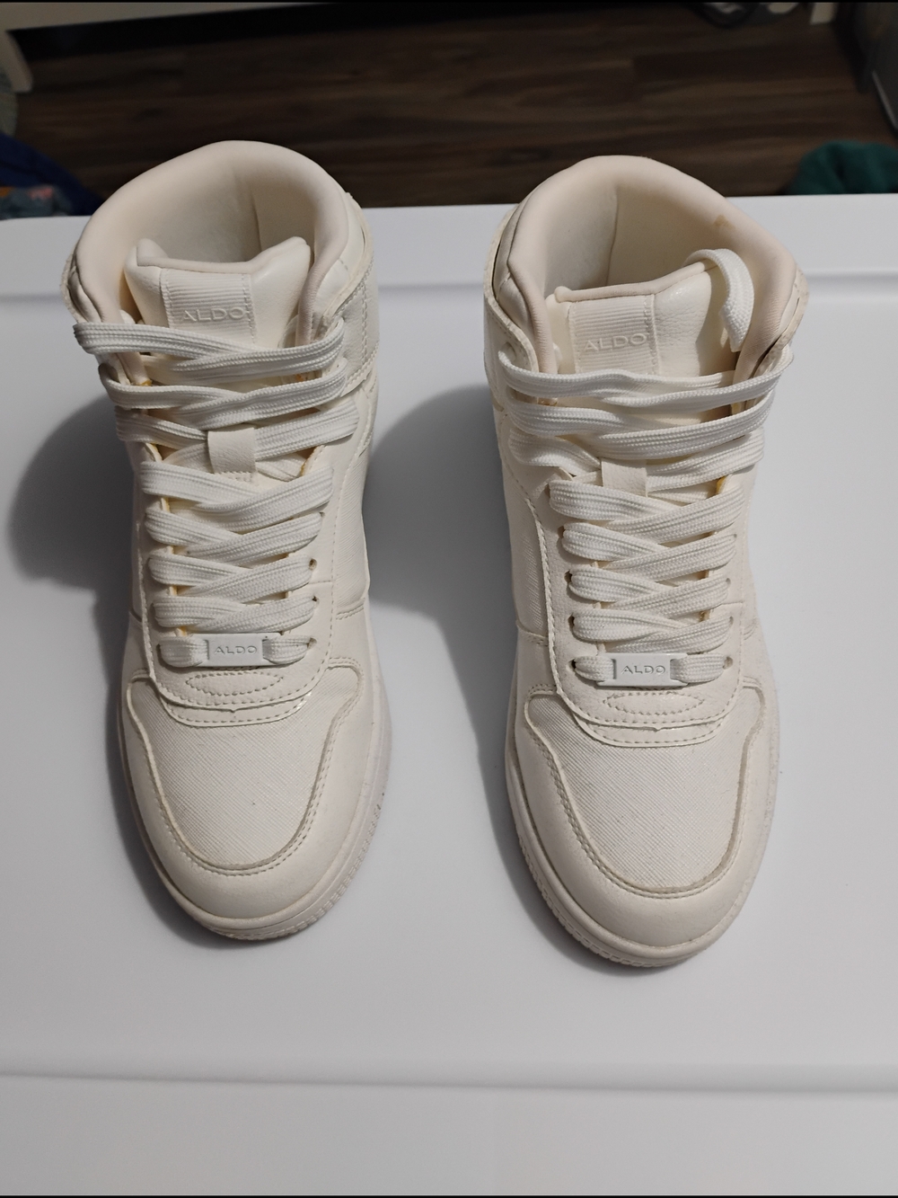 ALDO Cream High-Top Sneakers